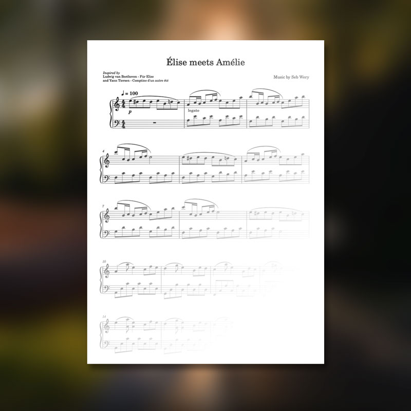 Elise meets Amelie Sheet Music