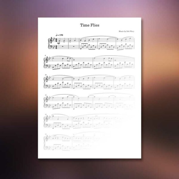 Seb Wery - Time Flies Sheet Music